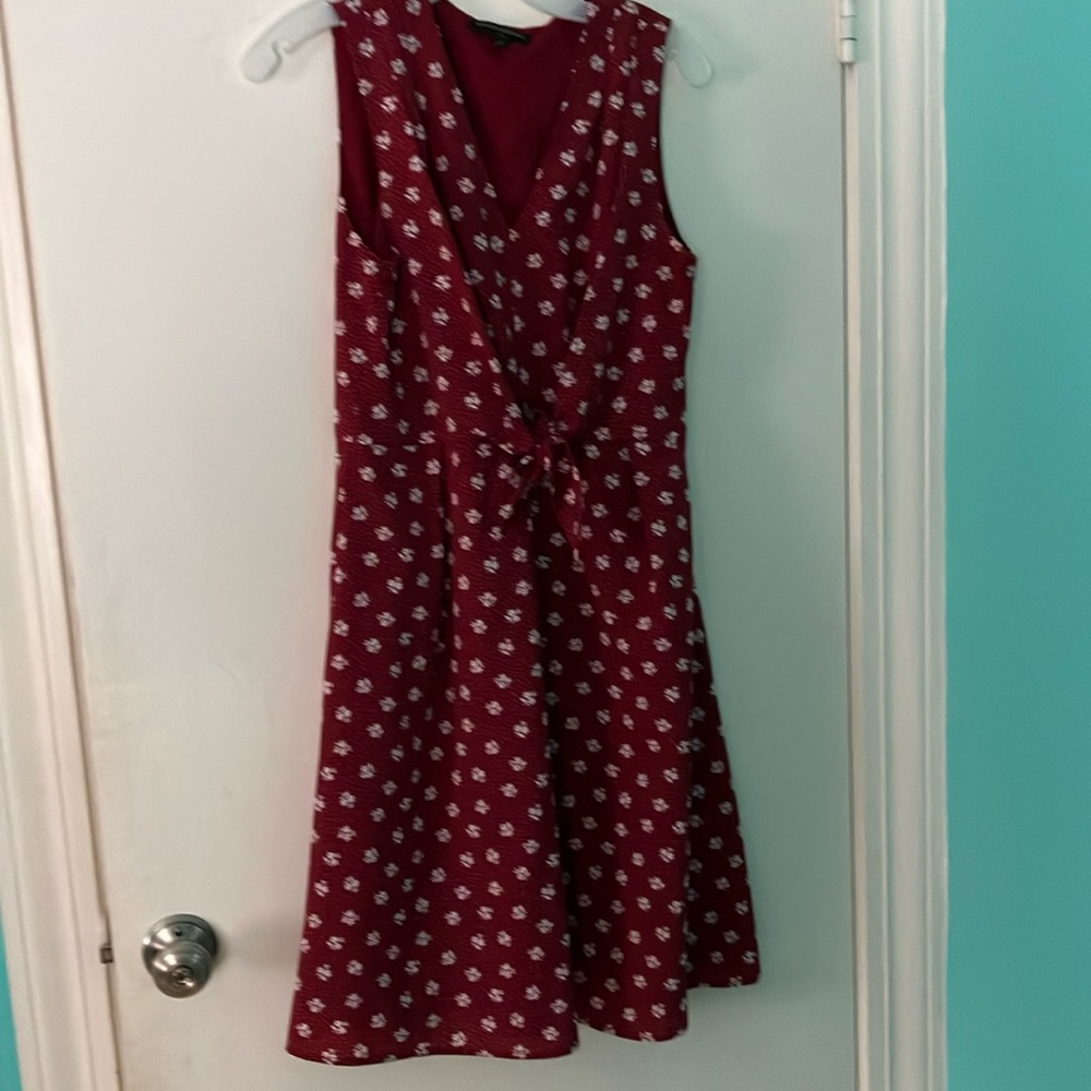 Banana Republic Burgandy Size 4 Sleeveless Lined Dress